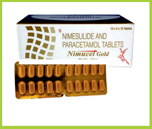 NIMUCET GOLD TAB (30X10 TAB) (Ibuprofen 100 mg + Paracetamol 162.5 mg) by Intas