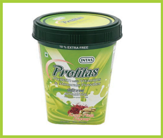 PROTITAS 220 GM (KESAR PISTA) (Protein Powder kesar Pista) by Intas