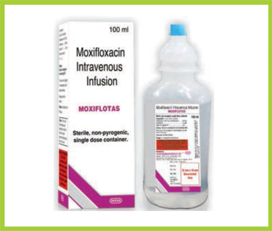 MOXIFLOTAS 100 ML (Moxifloxacin 400 mg) by Intas