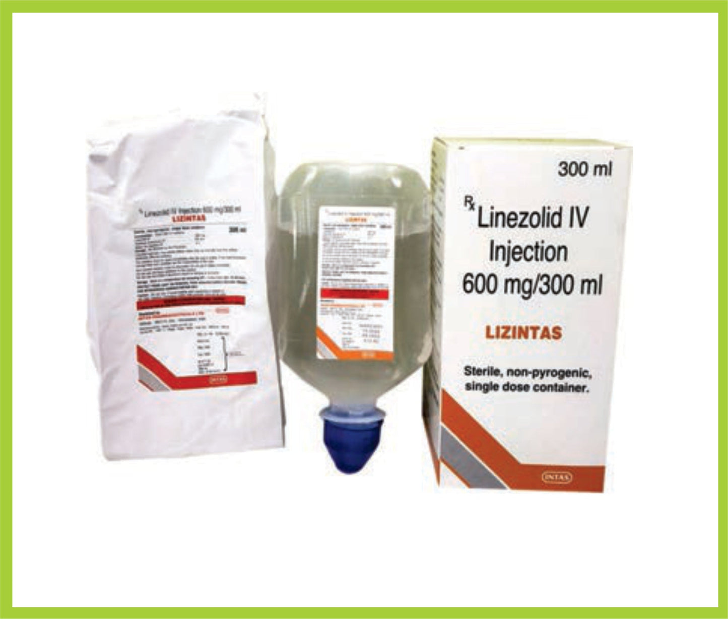 ليزينتاس 300 مل (لينزوليد 600 ملغ) من إنتاس