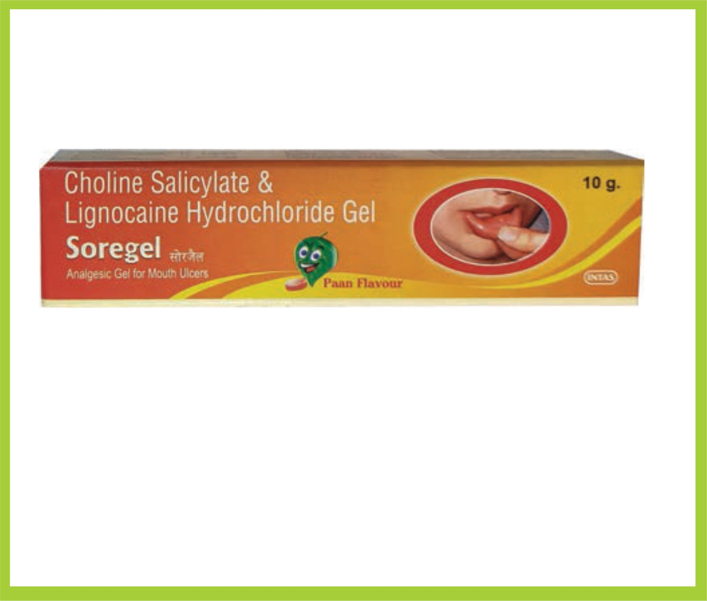 SOREGEL 10GM (Kombinasyon) (Kolin Salisilat %8,7 + Lidokain HCl %2 + Benzalkonyum Klorür %0,01) Intas