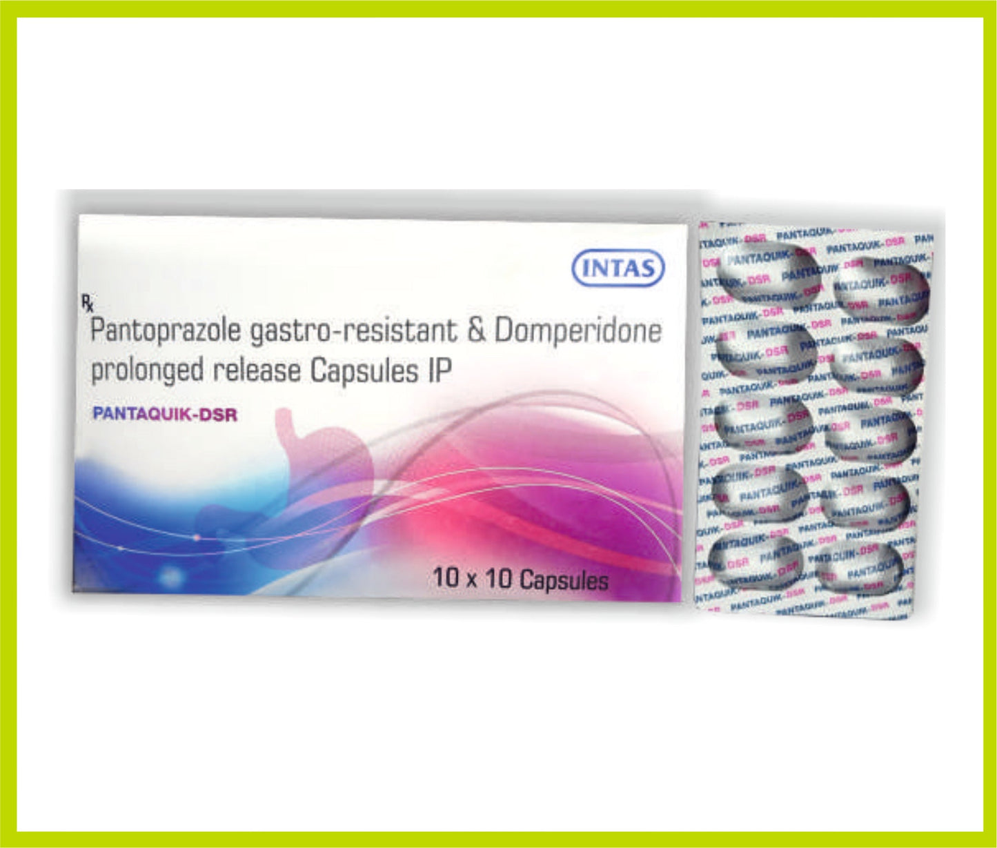 PANTOTAS DSR 10x1x10 (Kombinasyon) (Pantoprazol 40 mg + Domperidon 30 mg) - Intas