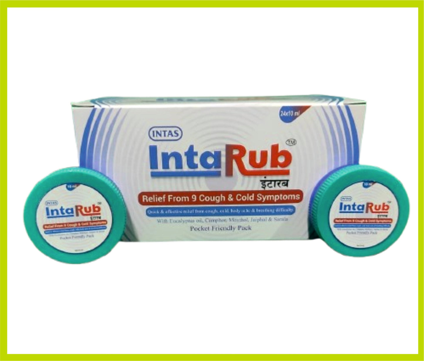 INTARUB 10 مل (مرهم أيورفيدي للبرد) من Intas