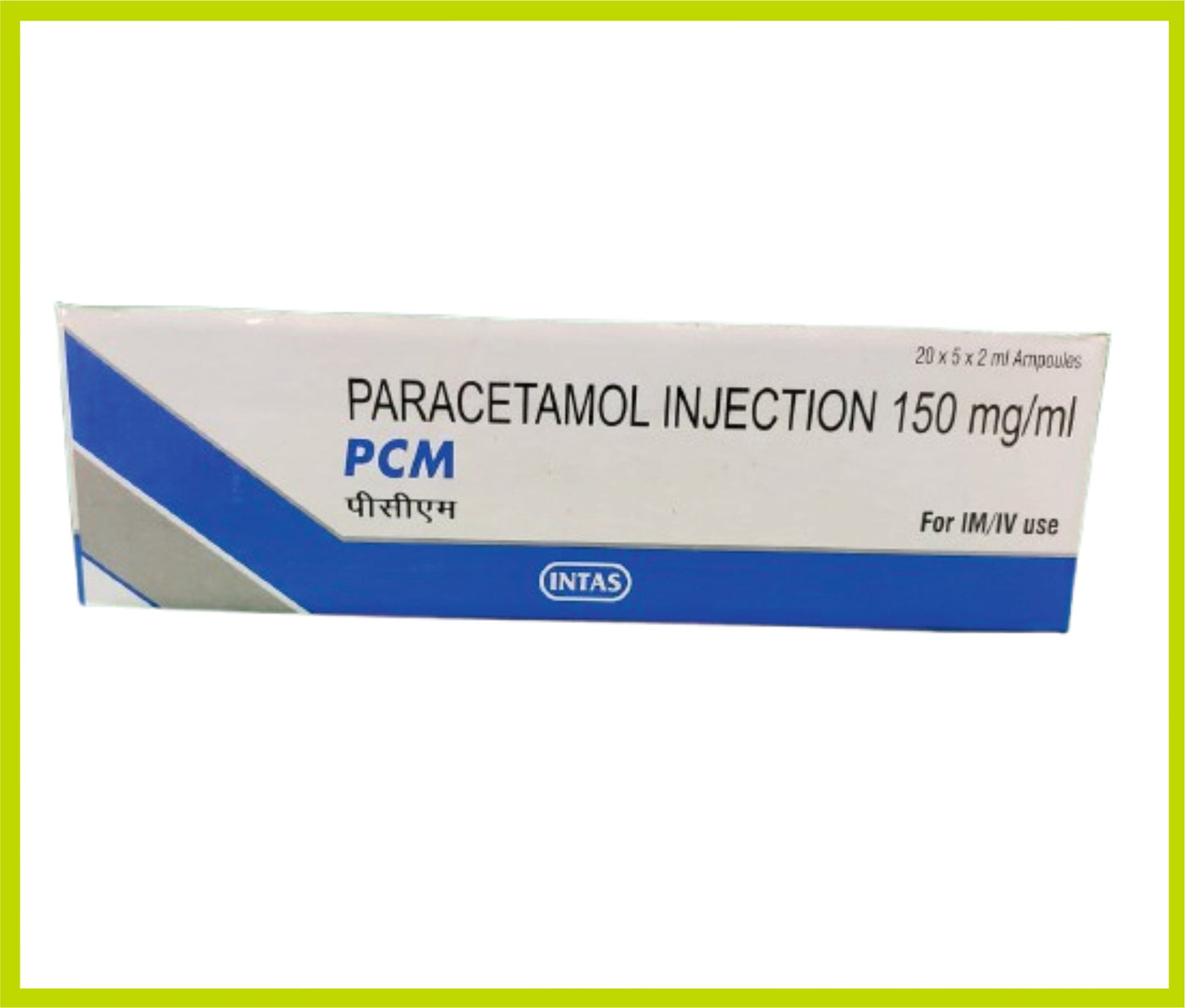 PCM INJ. 2 مل (باراسيتامول 150 ملجم) من Intas