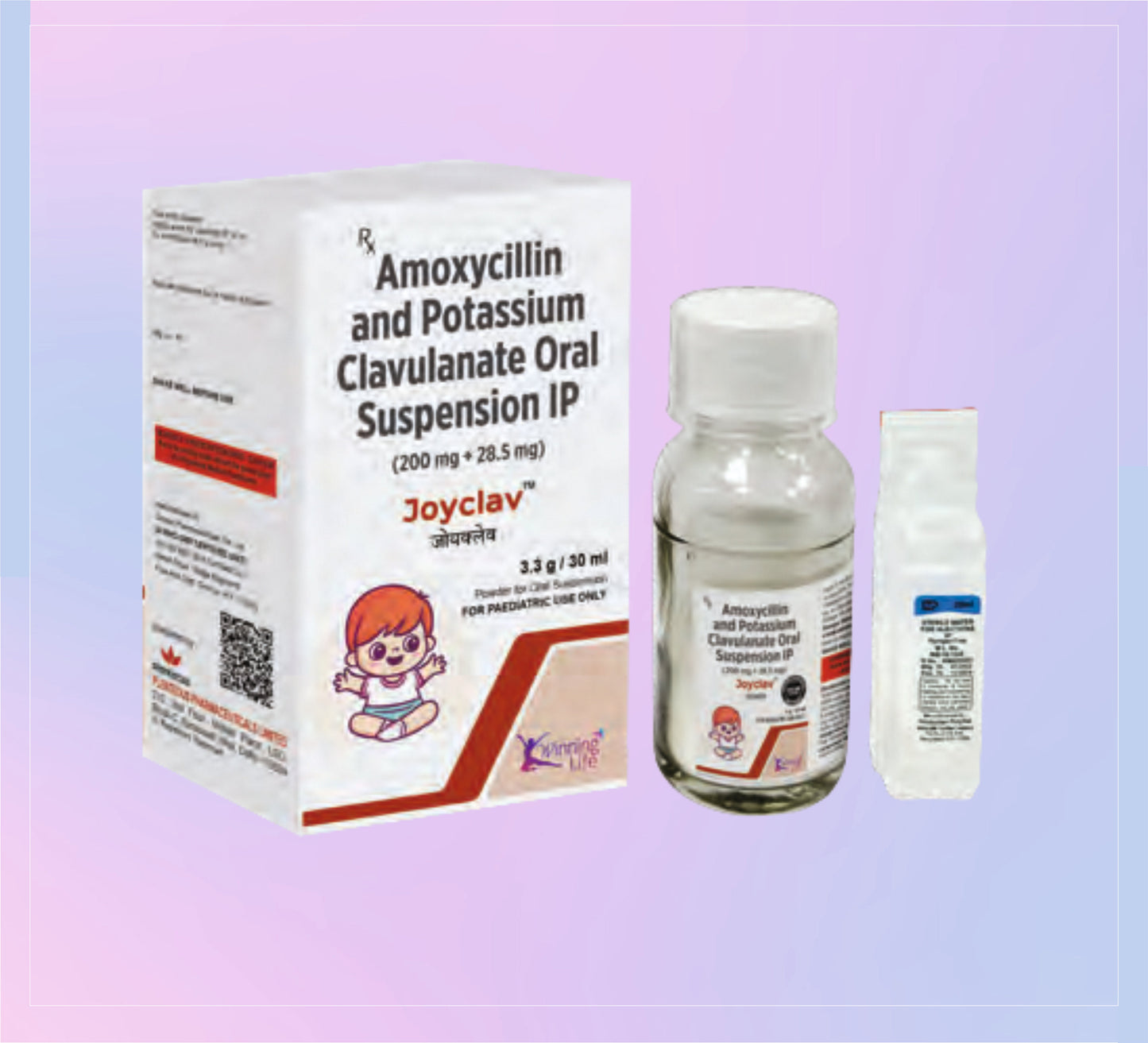 Joyclav Susp. 30Ml Wfi ile 1X30ML Amoksisilin 200 Mg + Klavulanik Asit 28.5 Mg Akumentis'ten