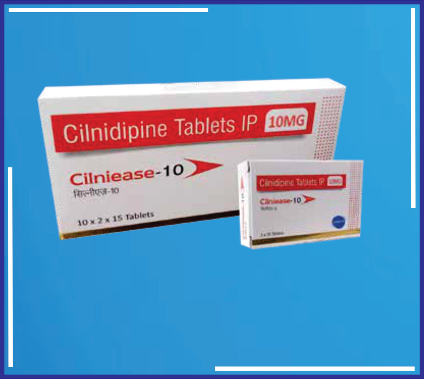 CILNIEASE -10 TAB (BLISTER) 10X2X15 (Cilnidipine Ip 10Mg)by Kemsyn