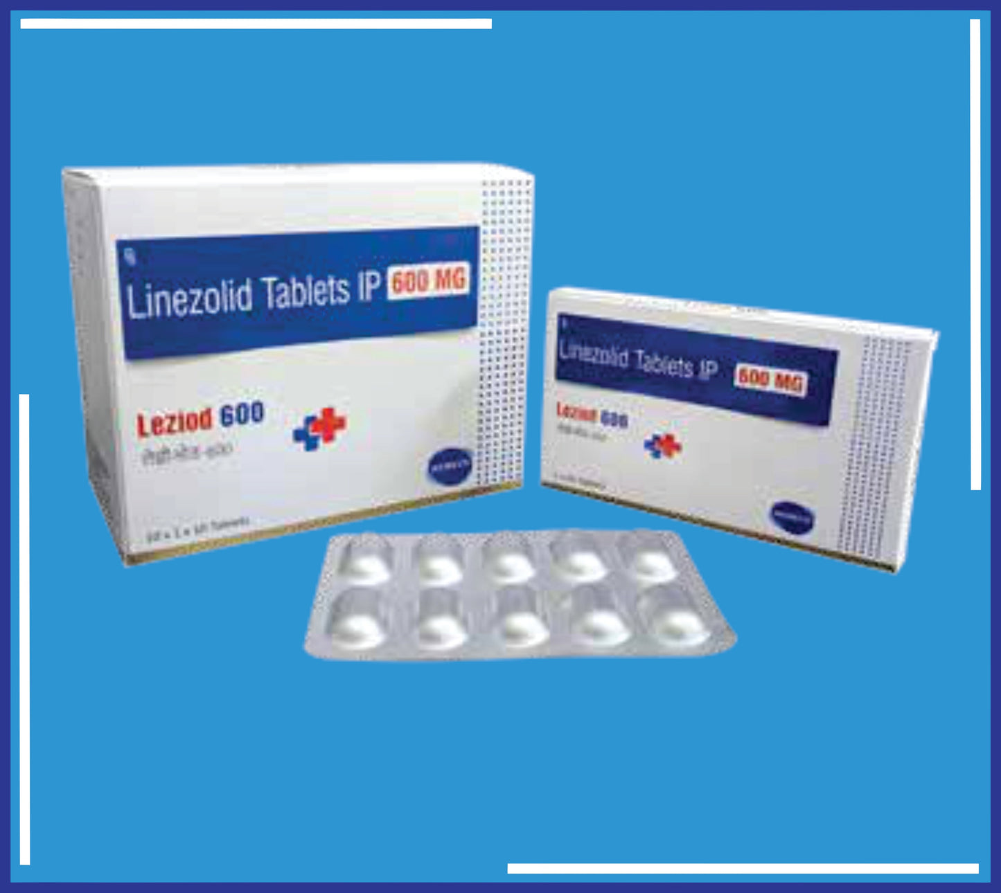 LEZIOD 600 TABLET (ALU ALU) 10X1X10 (Linezolid Ip 600 Mg)by Kemsyn