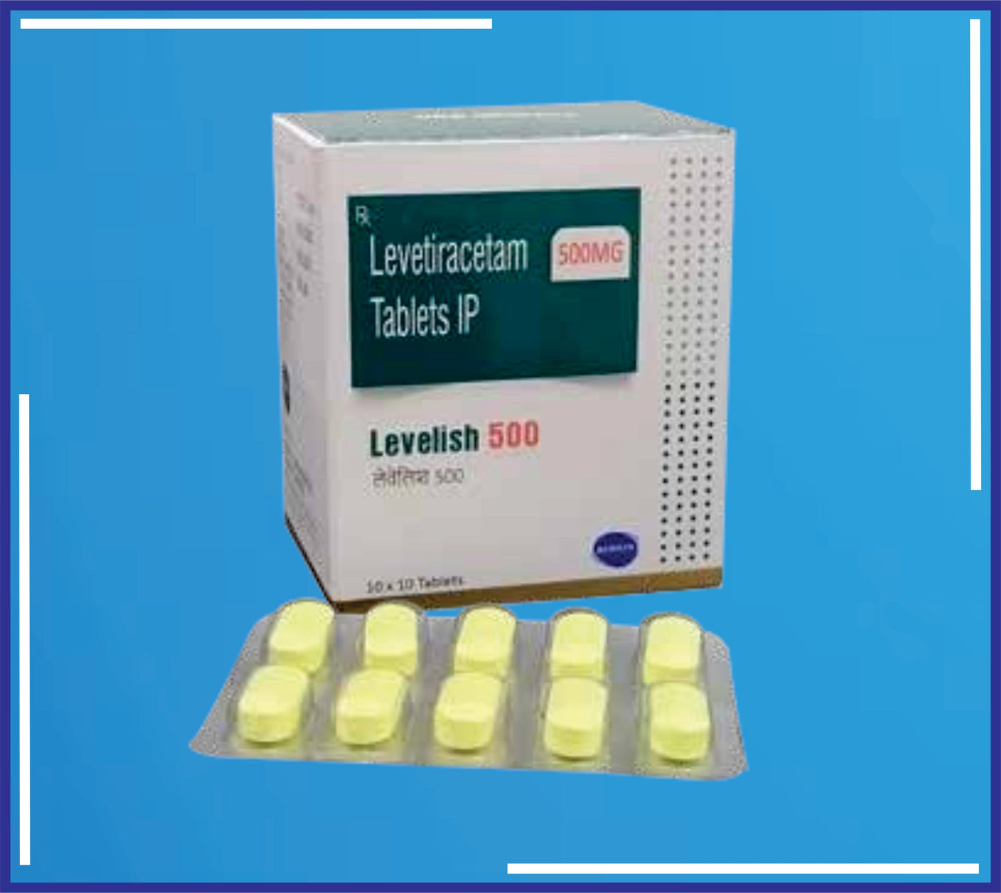 LEVELISH 500 TAB (BLISTER) 10X10 (Levetiracetam Ip 500Mg)by Kemsyn