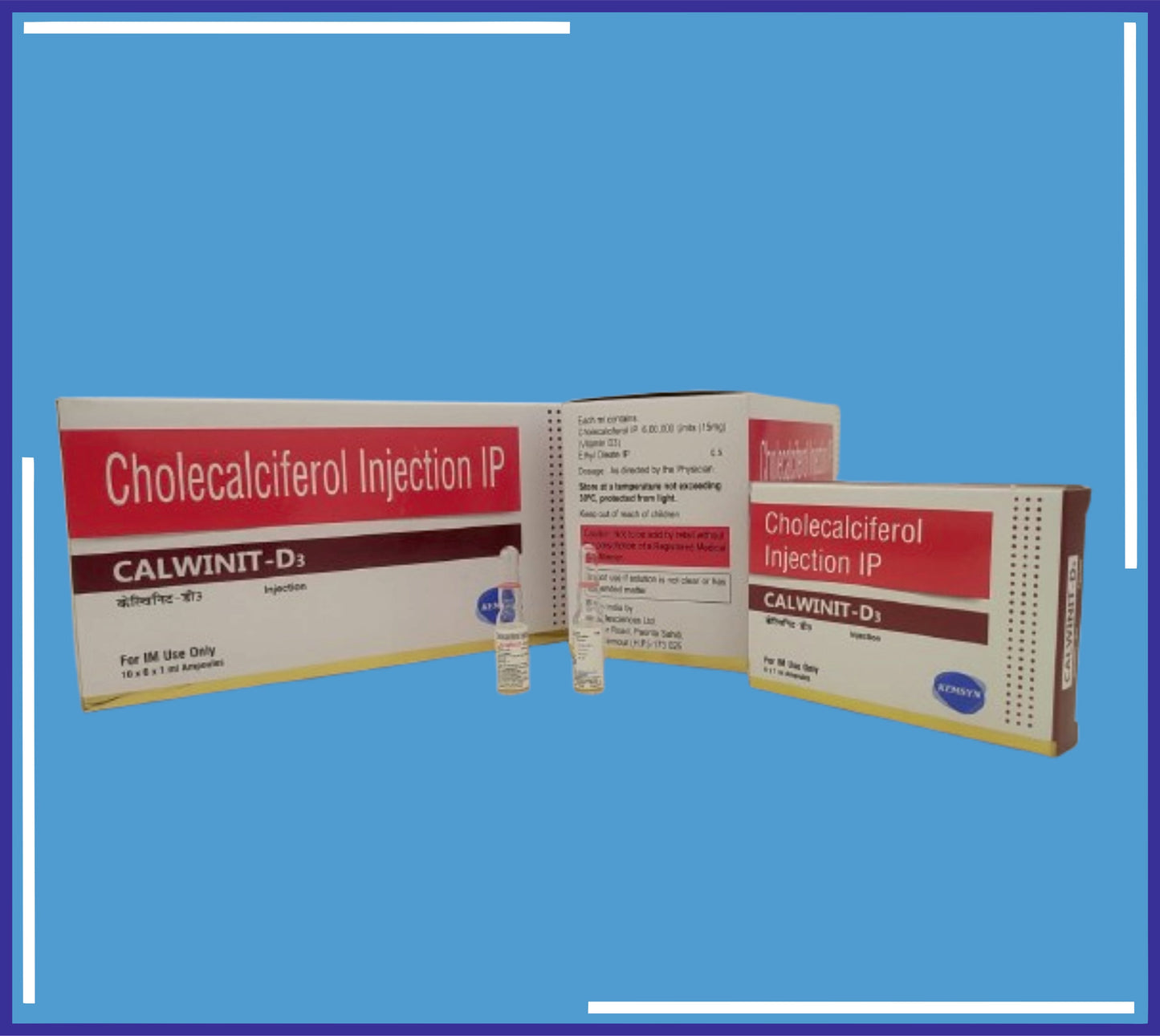 CALWINIT D3 ENJEKSİYON 10X6X1Ml (Kolekalsiferol (D3 Vitamini) IP 60000 IU (15Mg)) Kemsyn