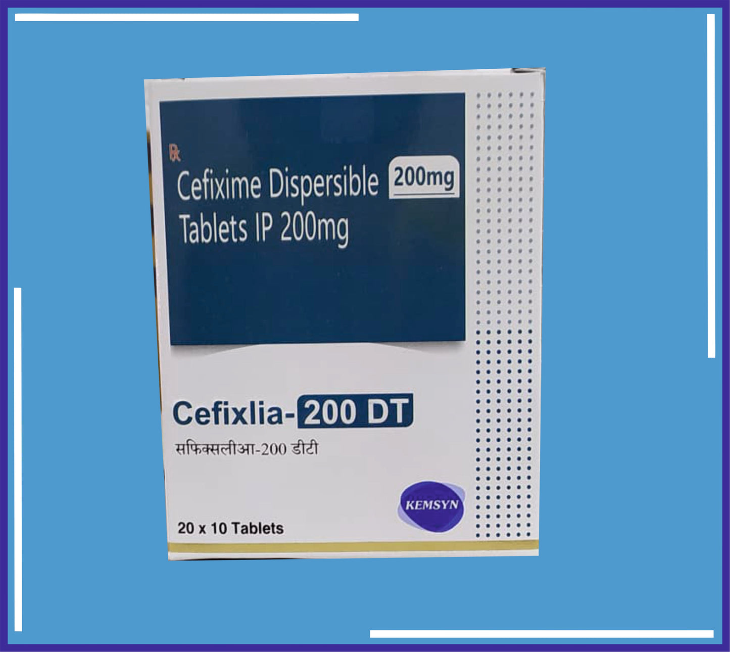 CEFIXLIA - 200 TABLET (ALU-ALU) 20X10 (Cefixime 200Mg), Kemsyn üretimi