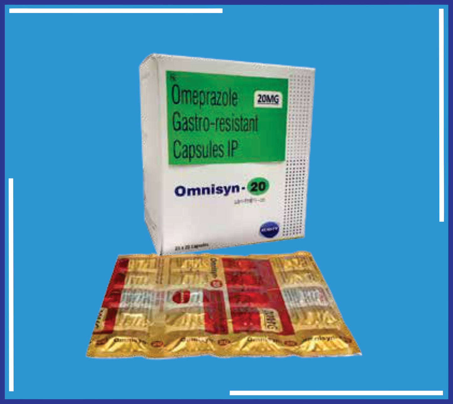 OMNISYN 20 CAP (ALUMINIUM) 20X20 (Omeprazole 20 Mg (As Ent.Coated Pellets))by Kemsyn