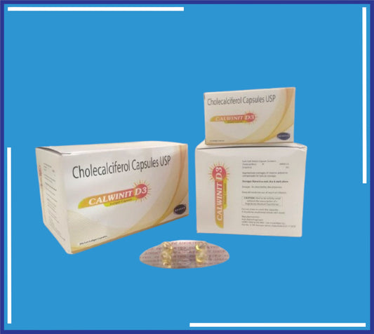 CALWINIT-D3 SOFTGEL CAPSULE (BLISTER) 20X1X4 (Cholecalciferol Ip 1.5Mg Equivelent To 60000 Iu)by Kemsyn