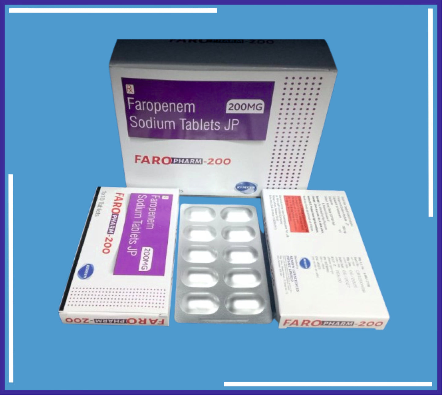 FAROPHARM 200 TABLET (ALU-ALU) 10X1X10 (Feropenem 200Mg Yardımcı maddeler Y.M) Kemsyn tarafından