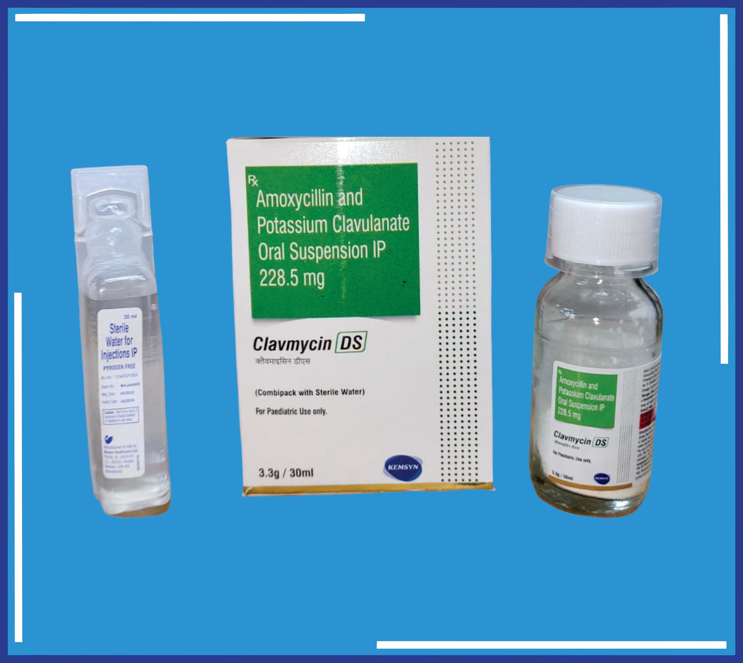 CLAVMYCIN DS SÜSPANSİYON 30Ml+Swfi (Amoksisilin 200Mg, Potasyum Klavulanat Asit 28.5Mg) Kemsyn tarafından