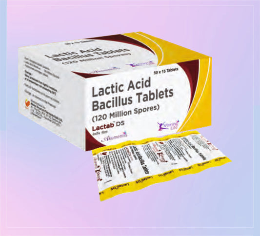 Lactab-Ds Tab (Pp-St) 50X15 Lactic Acid Bacillus 120 Million Spores   by Akumentis