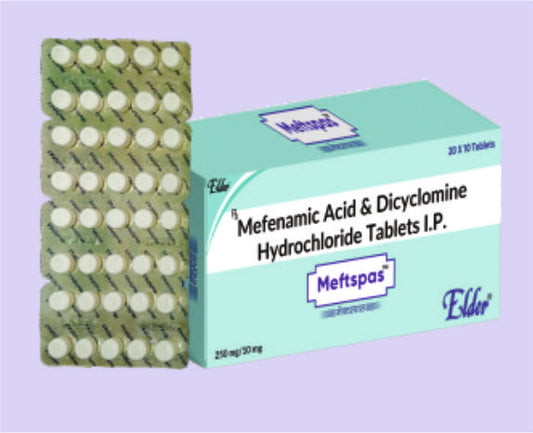MEFTSPAS TABLET (250/10MG) 10'LU (Mefenamik 250mg, Dicyclomine 10 mg) Elder'dan