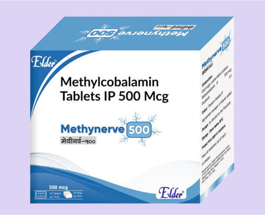 METHYNERVE 500 TABLET 10'LU ( Metilkobalamin 500 MCG ) Elder üretimi