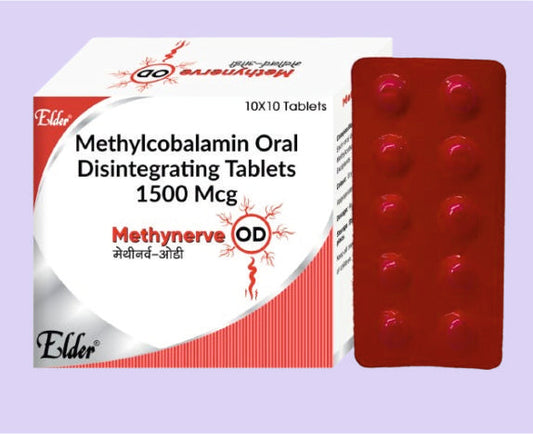 METHYNERVE OD TABLET (1500MCG) 10'LU ( Metilkobalamin 1500 MCG
) Elder