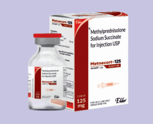 METNECORT 125 ENJEKTABL FLAKON (Metilprednizolon Süksinat 125mg) - Elder
