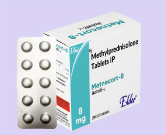 ELDER'dan METNECORT 8 TABLET 10'LU (Metilprednizolon 8 MG)