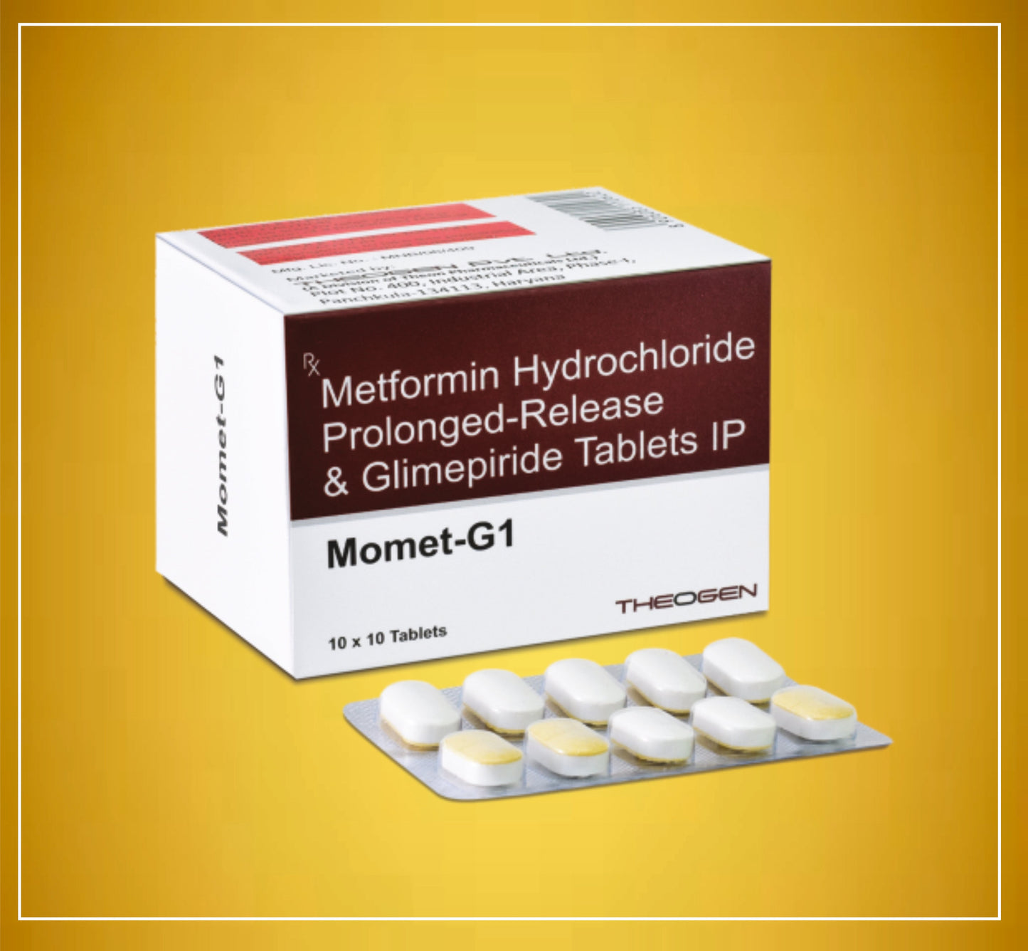 MOMET G1 TABLET 10'LU (Glimepirid (1Mg) + Metformin (500Mg)) Theon