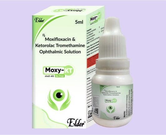 MOXY KT GÖZ DAMLASI 5 ML (Moksifloksasin %0,5, Ketorolak Trometamin %0,5 a/h) Elder tarafından