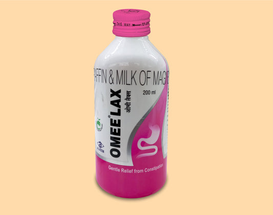 OMEE LAX ORAL EMULSION (200ML) Liquid Paraffin 3.75 ml + Milk of Magnesia 11.25 ml by Alkem1