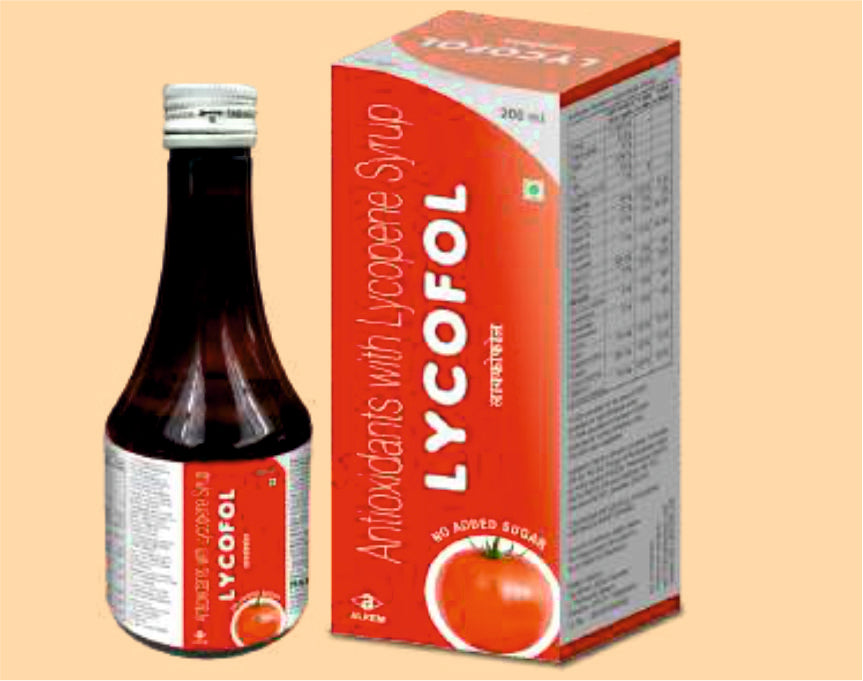 LYCOFOL SYRUP (200ML) Antioxidant syrup with Lycopene, Vitamins, Minerals by Alkem1