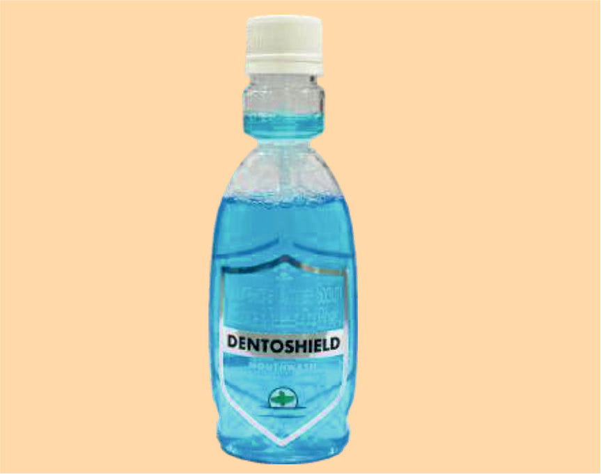 DENTOSHIELD MOUTHWASH 100ML Chlorhexidine Gluconate 0.2% w/v + Sodium Fluoride 0.07% w/v + Triclosan 0.05% w/v by Alkem1
