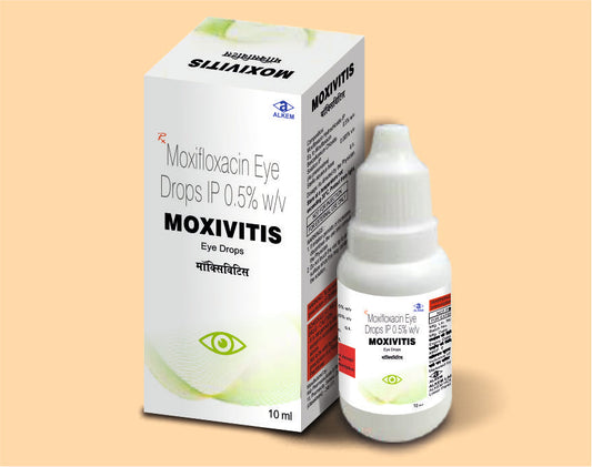 MOXIVITIS EYE DROPS (10ML) Moxifloxacin 0.5% w/v by Alkem1
