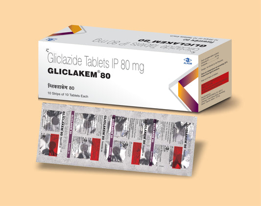 GLICLAKEM 80 TABLET (10'LU) Gliclazide 80 mg Alkem1
