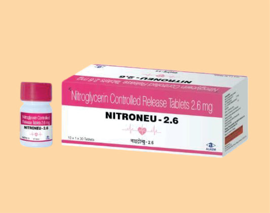 NIITONEU - 2.6 Tablets (30's) Nitroglycerin 2.6 mg by Alkem1