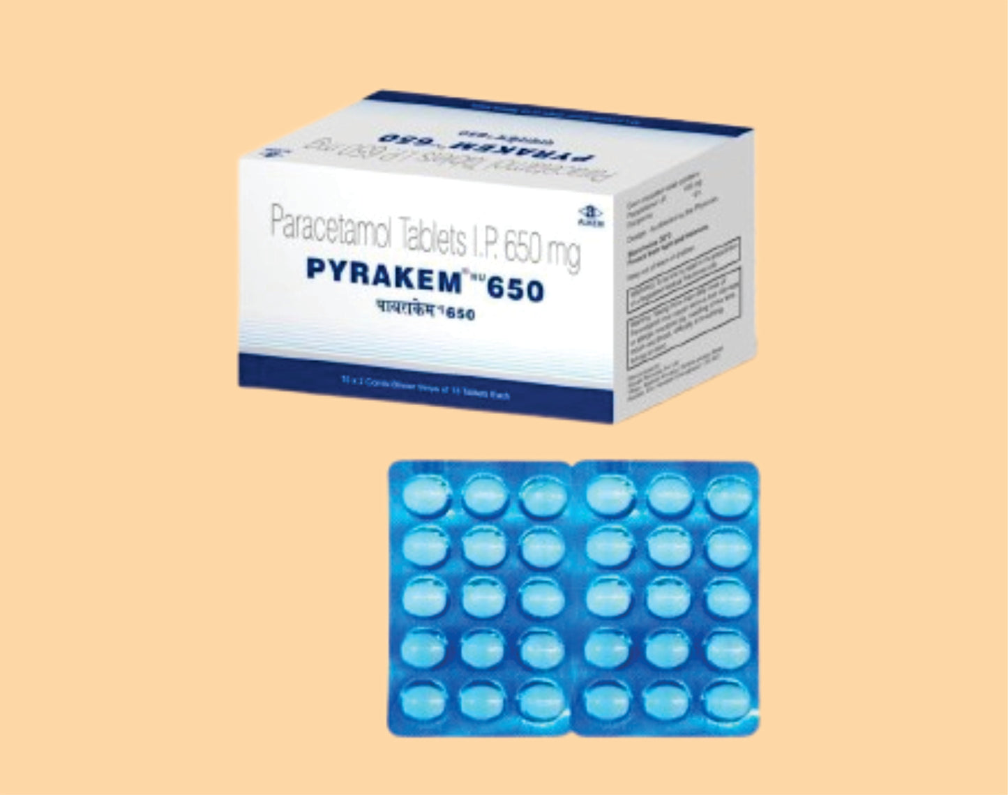 PYRAKEM NU - 650 أقراص (15) باراسيتامول 650 ملغ من الكيم 1