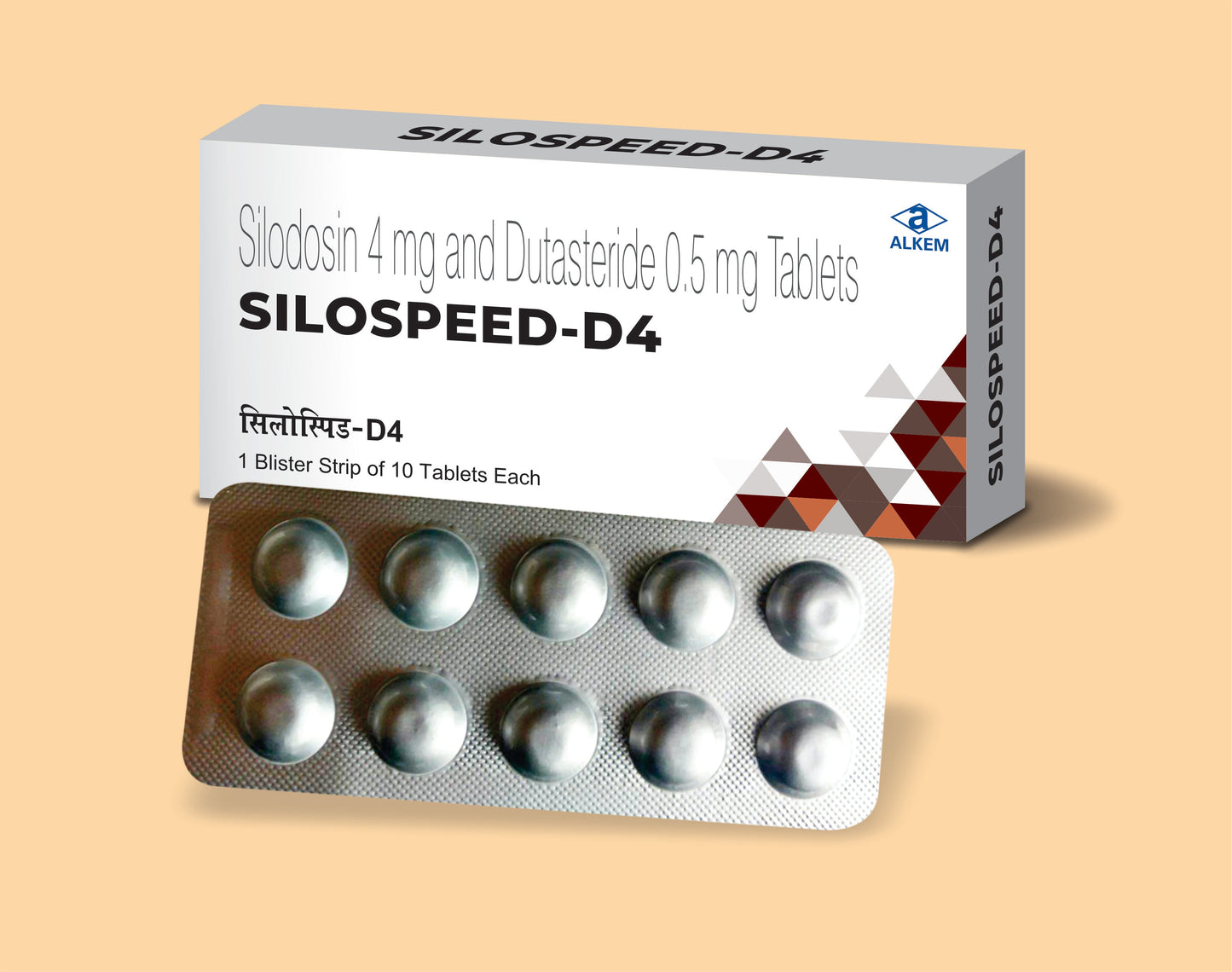 SILOSPEED - D4  Tablets (10's) Silodosin 4 mg + Dutasteride 0.5 mg by Alkem1