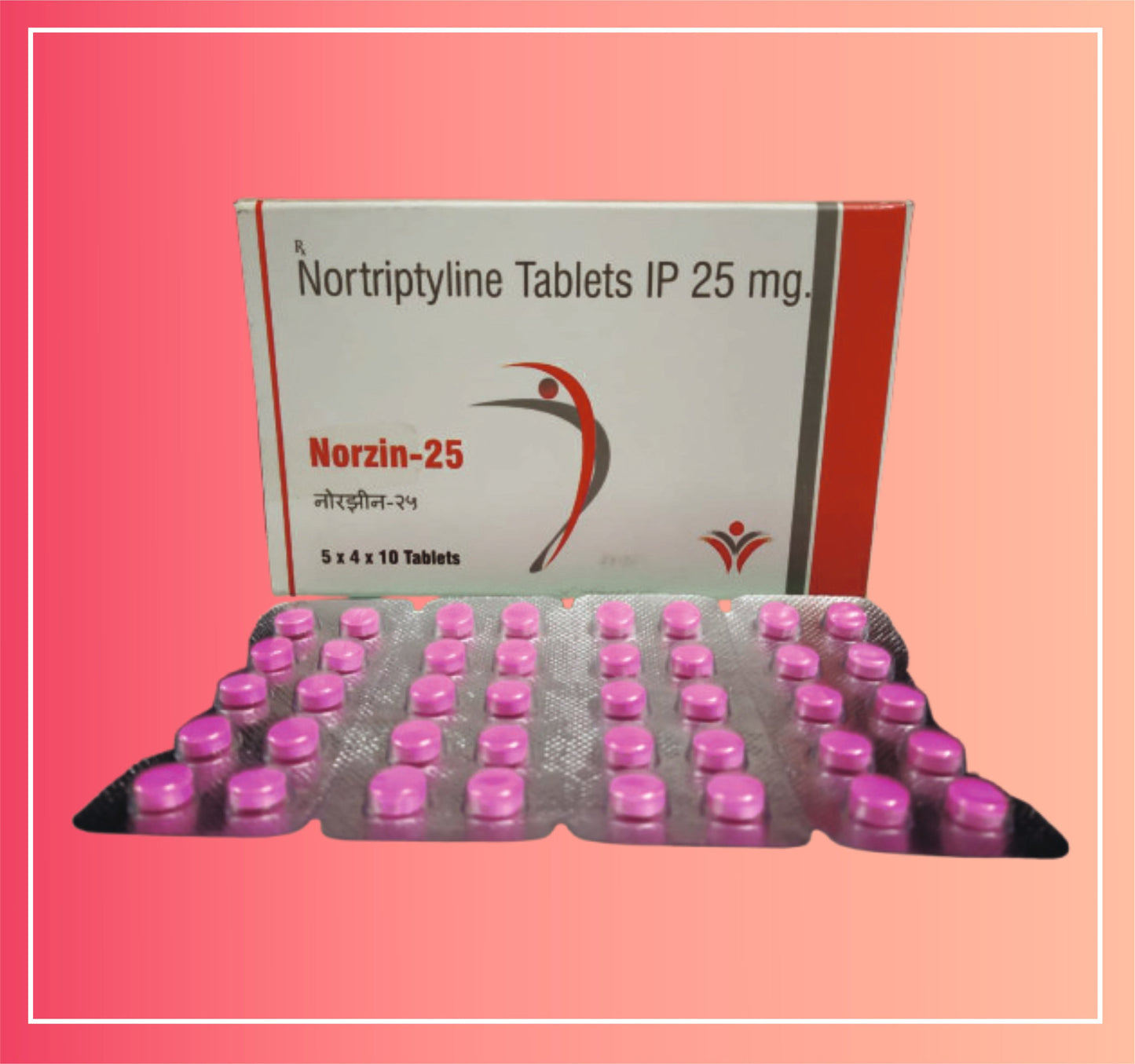 Nortriptyline Hcl 25  {Rate of 10 Tab} by Dellwich