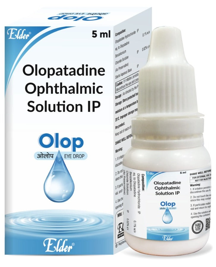 قطرة للعين OLOP سعة 5 مل (أولوباتادين 0.1%) من إلدر