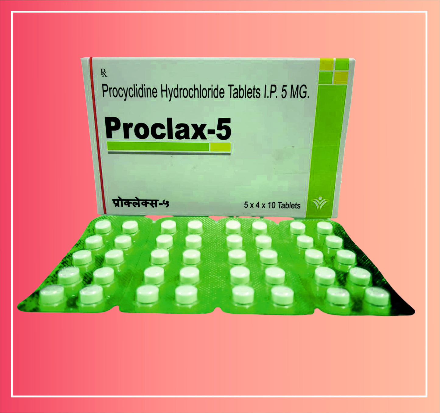 Procyclidine Hcl 5 {Rate of 10 Tab} by Dellwich