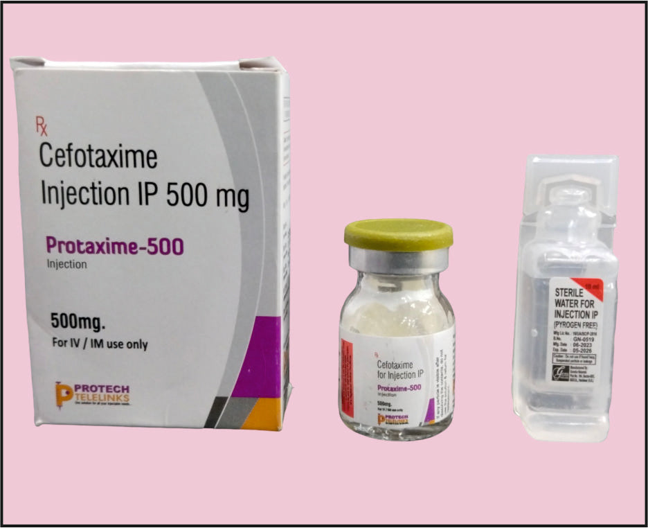 PROTAXIME 500 VIAL ( Sefotaksim (500mg) ) Protech tarafından