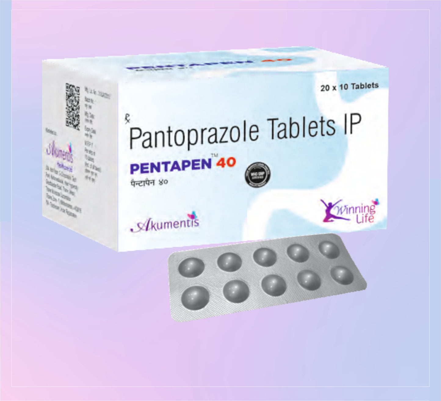 Pentapen 40 Tablet (Al)(S) 20x10 Pantoprazol 40 Mg - Akumentis