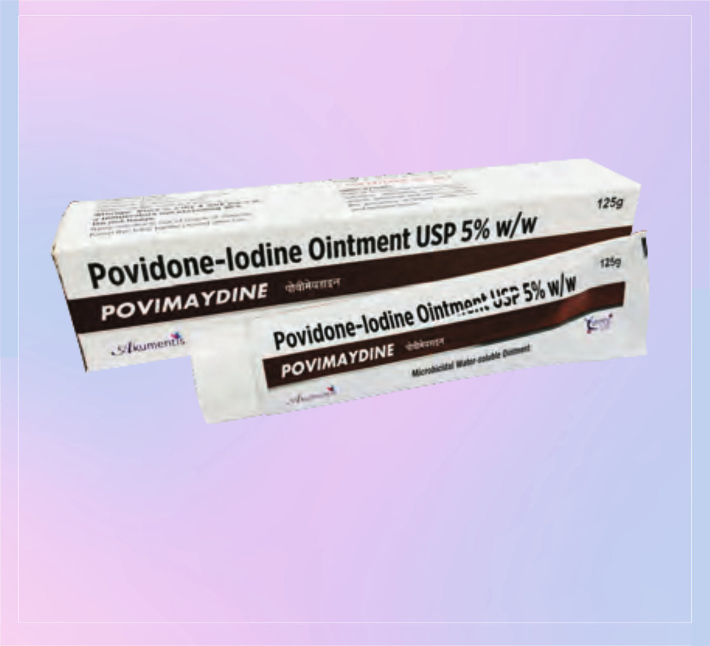 Povimaydine Pomad 125gr 1X125GR Povidon-İyot %5 (Kullanılabilir İyot %0,5) Akumentis tarafından