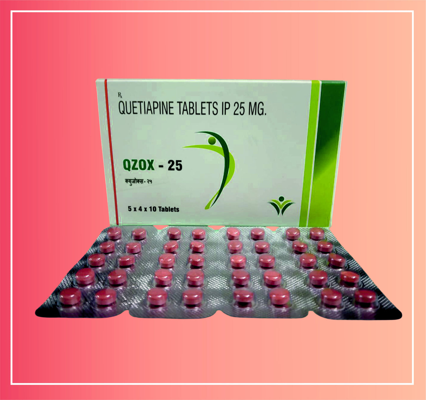 Quetiapine Fumarate 25  {Rate of 10 Tab} by Dellwich
