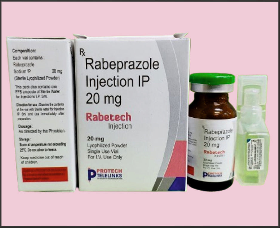 RABETECH-20 VIAL+WFI (رابيبرازول (20 ملجم)) من بروتيك
