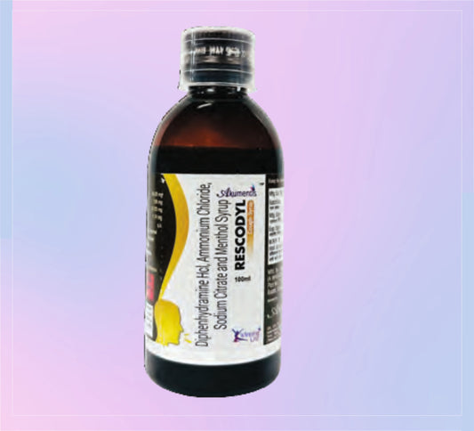Rescodyl Syrup 100Ml 1x100ML Diphenhydramine 14.08 Mg + Ammonium Chloride 138 Mg + Sodium Citrate 57.03 Mg + Menthol 1.14 Mg   by Akumentis