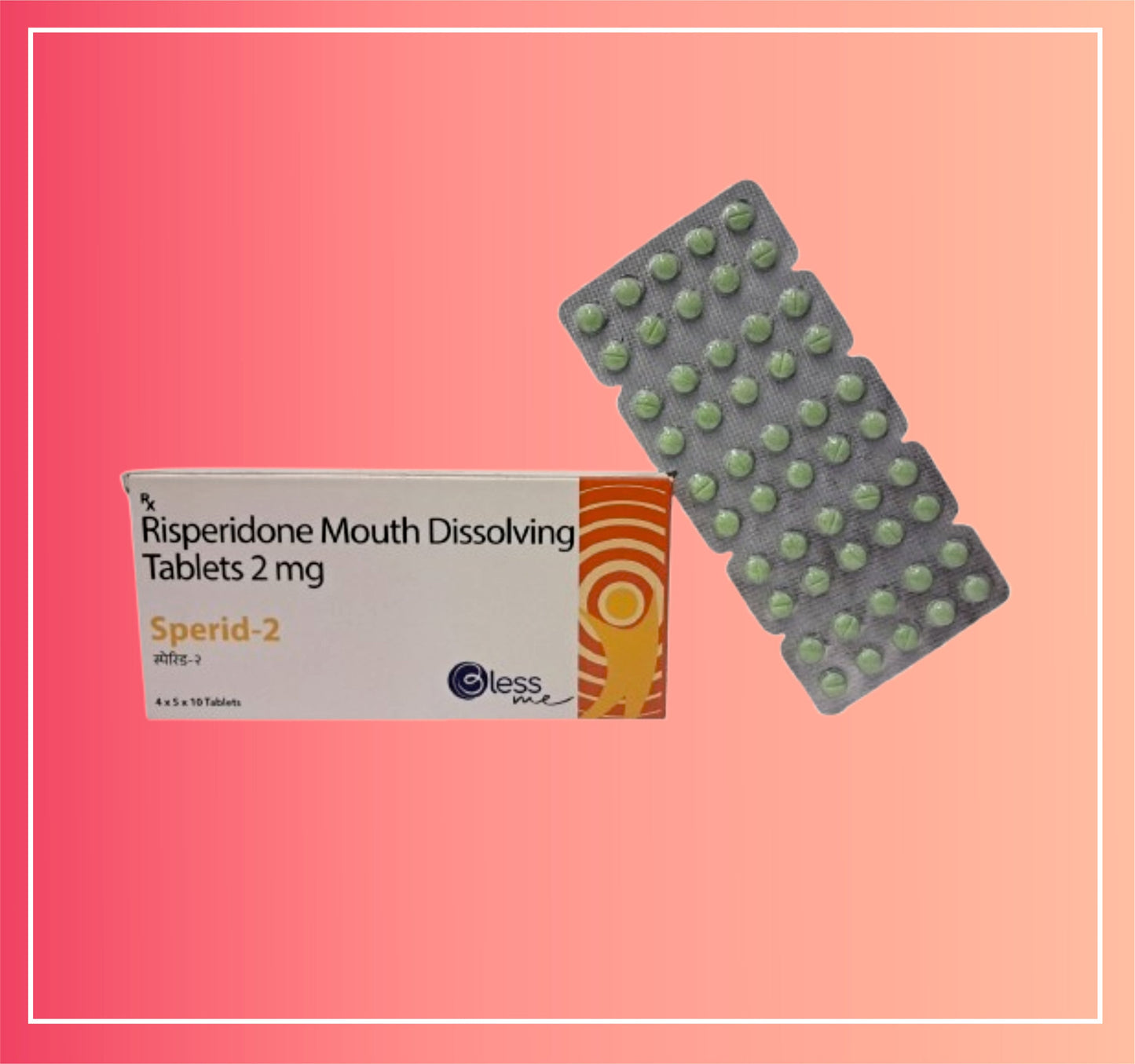 Risperidone 2 (Md) {Rate of 10 Tab} by Dellwich