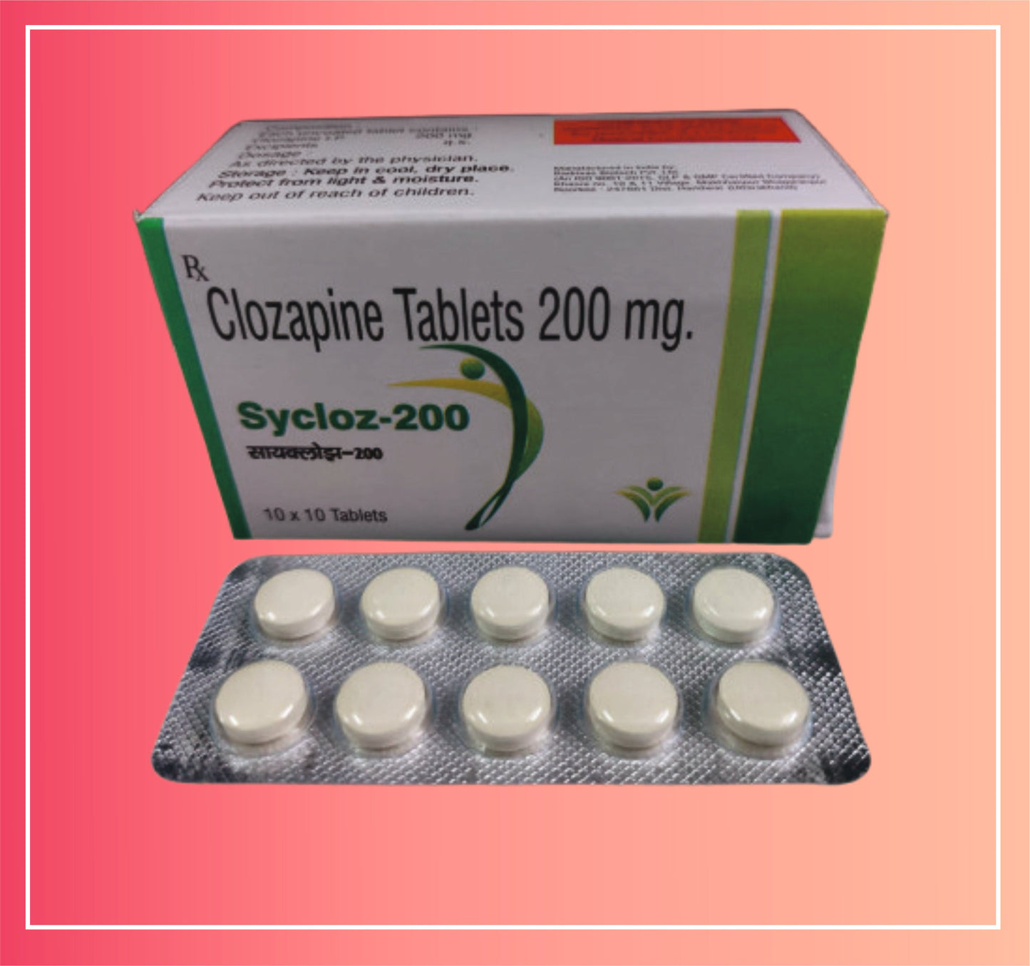 Klozapin 200 {10 Tablet oranı} Dellwich üretimi