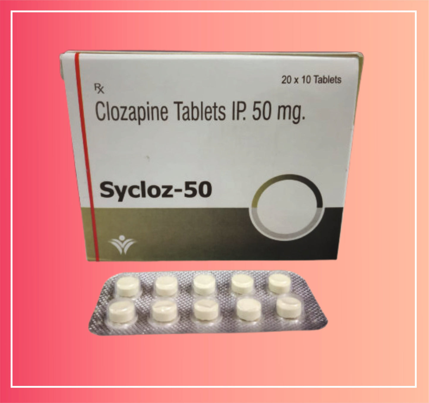 Klozapin 50 {10 Tablet oranı} Dellwich'ten