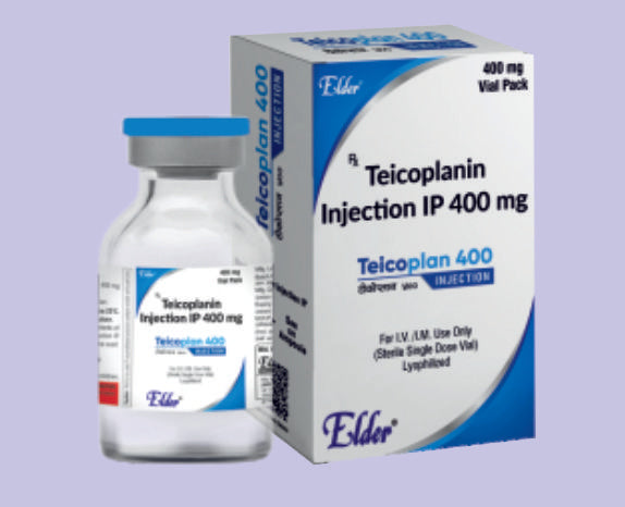 TEICOPLAN 400 فيال حقن (تيكوبلانين آي بي 400 ملجم) من إنتاج إلدر