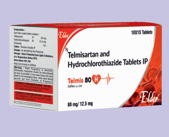 TELMIS 80H TABLET (80/12.5) 15'LİK (Telmisartan 80mg + Hidroklorotiyazid 12.5mg) Elder