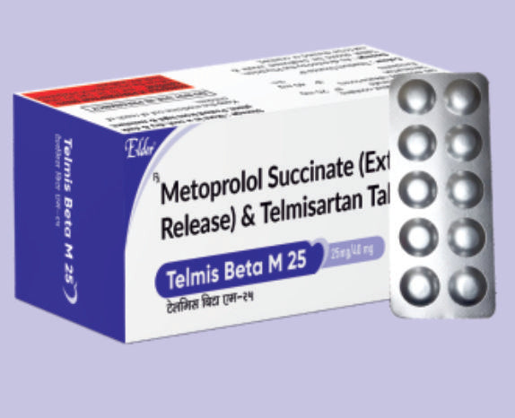 TELMIS BETA M 25 TB (40+25 MG) 10'LU (Telmisartan 40mg, Metoprolol Süksinat 25mg (Yavaş Salımlı)) - Elder