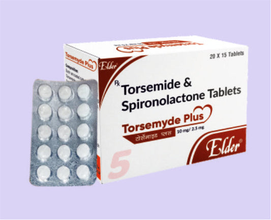 TORSEMYDE PLUS TABS (10/50MG) 15 قرص (توراسيميد 10 ملجم، سبيرونولاكتون 50 ملجم) من Elder